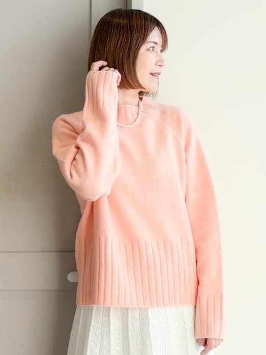 yamakoさんの「grove｜【洗える】バックリブ切替ニット」を使ったコーディネート