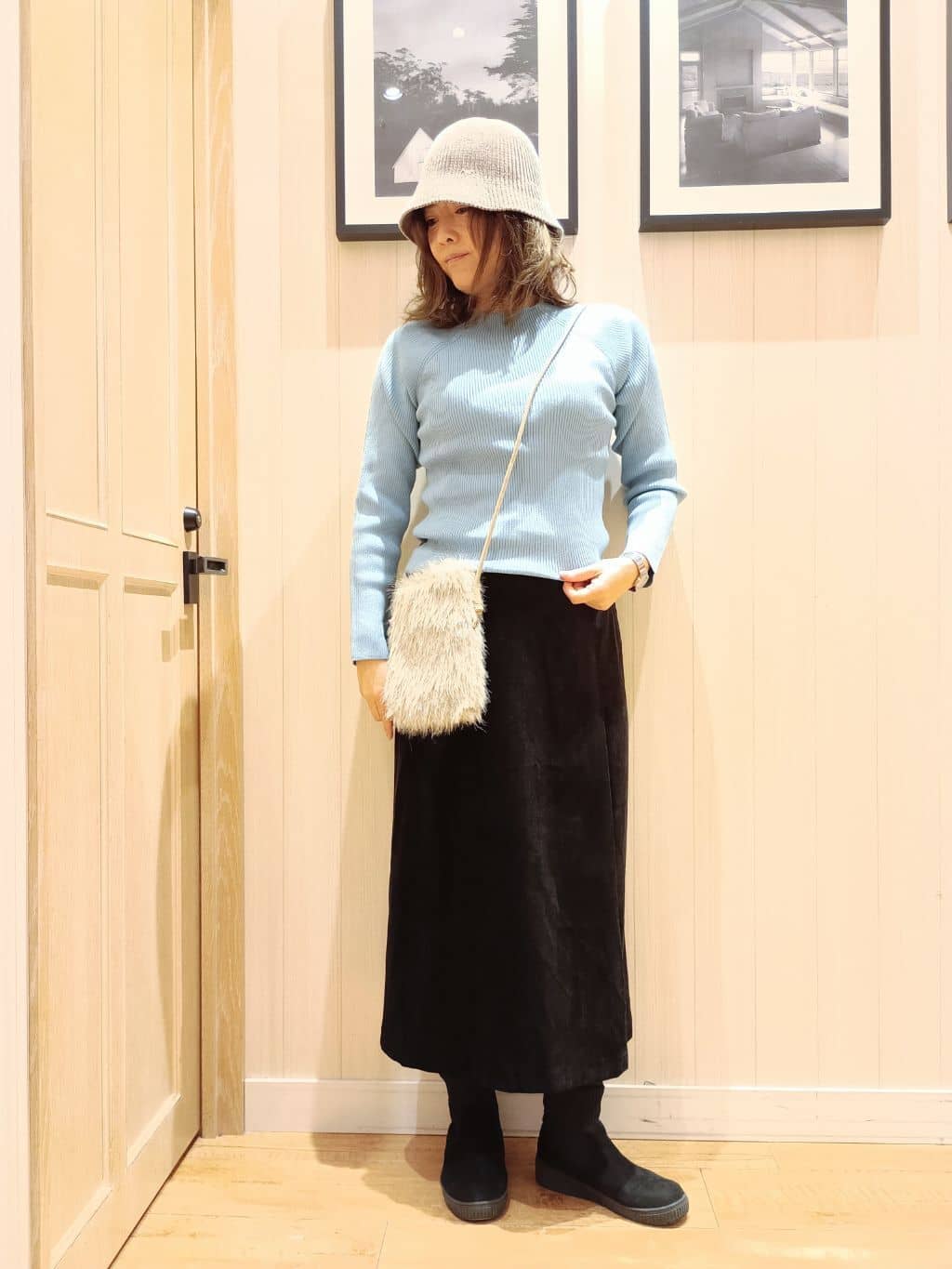 S☆mama さんの「SHOO･LA･RUE｜【撥水/洗える】ショートフーディーダウン」を使ったコーディネート