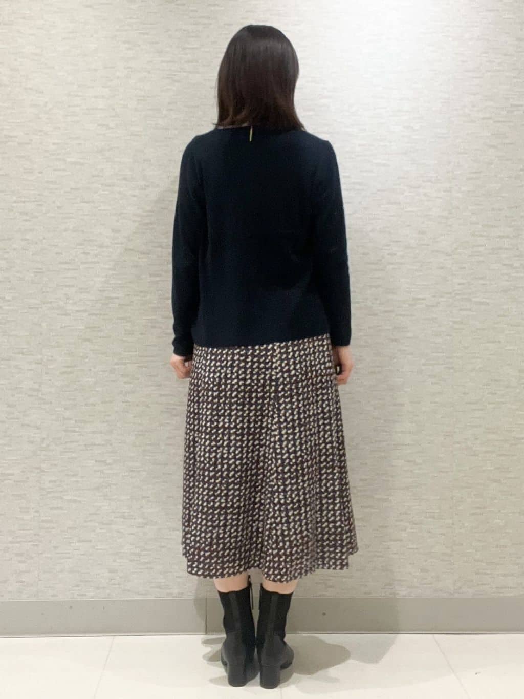 marikoさんの「Reflect｜【選べる5色／アンサンブル可】プチハイネックリブニット」を使ったコーディネート