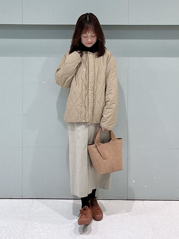 makiさんの「UNTITLED｜【8色展開/洗える】ウールカシミヤ ハイネックニット」を使ったコーディネート