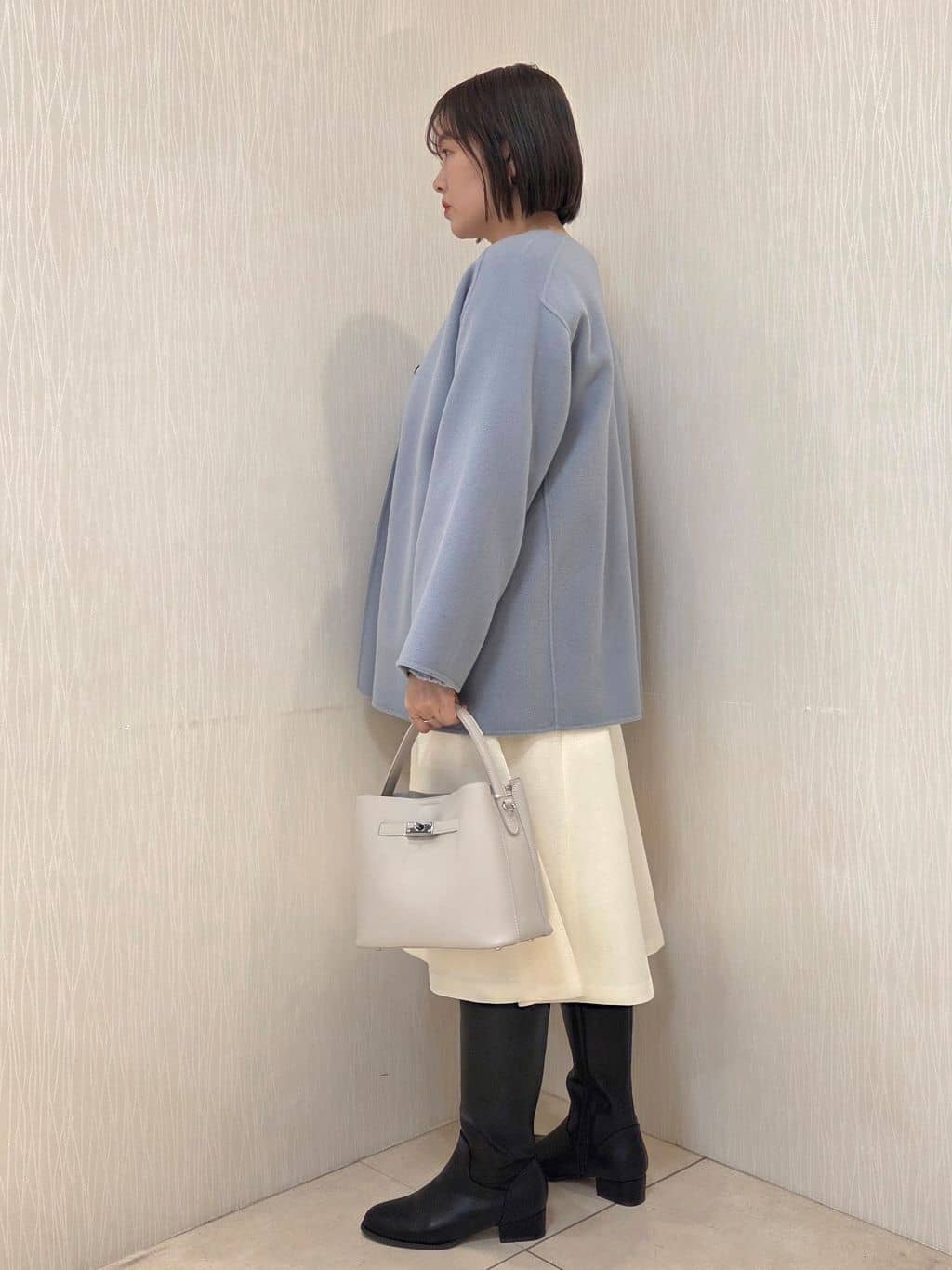 naokoさんの「UNTITLED｜【ミディ丈/軽やか】セミラグランリバー コート」を使ったコーディネート