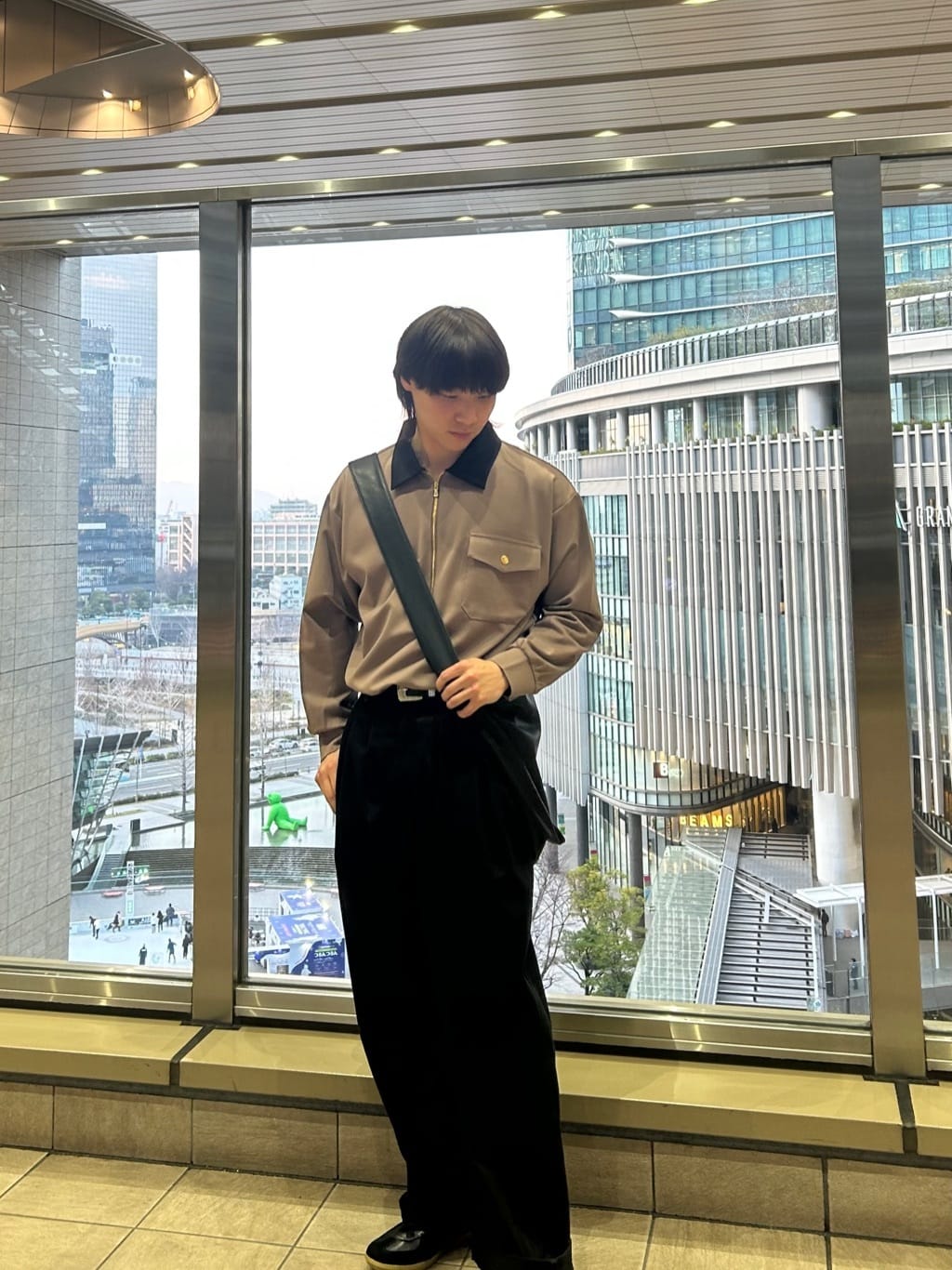 しげちゃんさんの「tk.TAKEO KIKUCHI｜シンセティックレザーフライトジャケット」を使ったコーディネート
