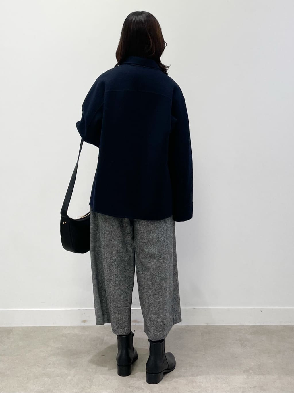yukariさんの「Dessin｜【洗える】ウール混リバーメルトンコート」を使ったコーディネート