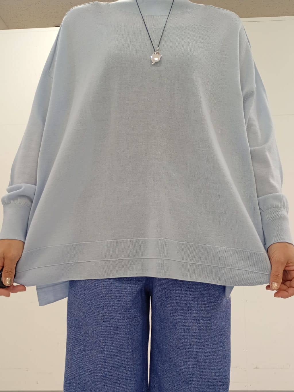 Kさんの「INDIVI｜【洗える／毛玉になりにくい】エクストラファインウール ハイネックニット」を使ったコーディネート