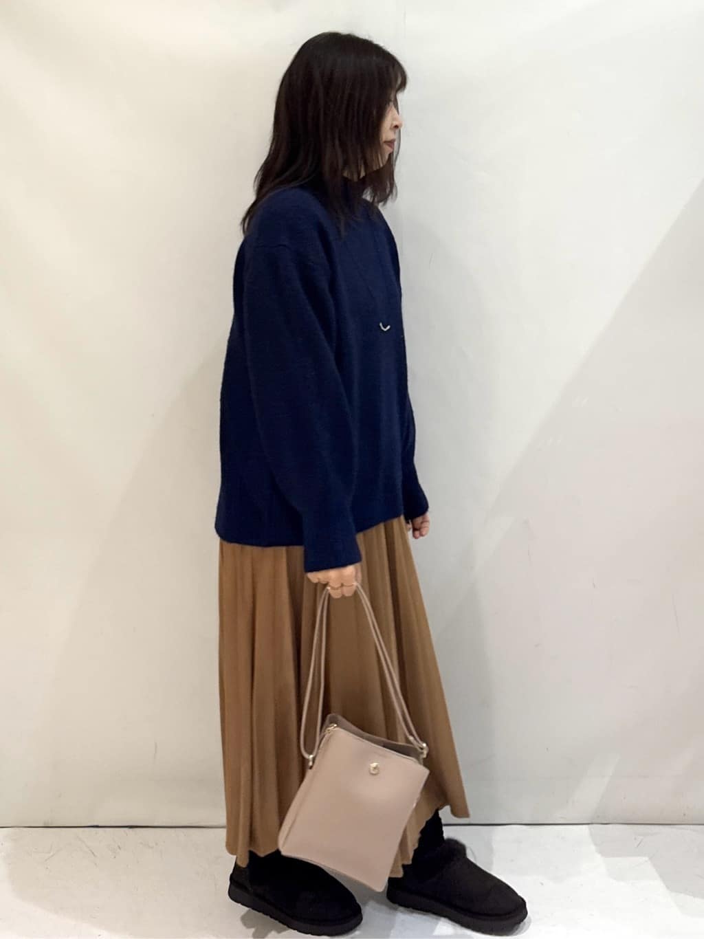 nakkoさんの「OPAQUE.CLIP｜ふわふわハイネックニット【洗濯機OK】」を使ったコーディネート