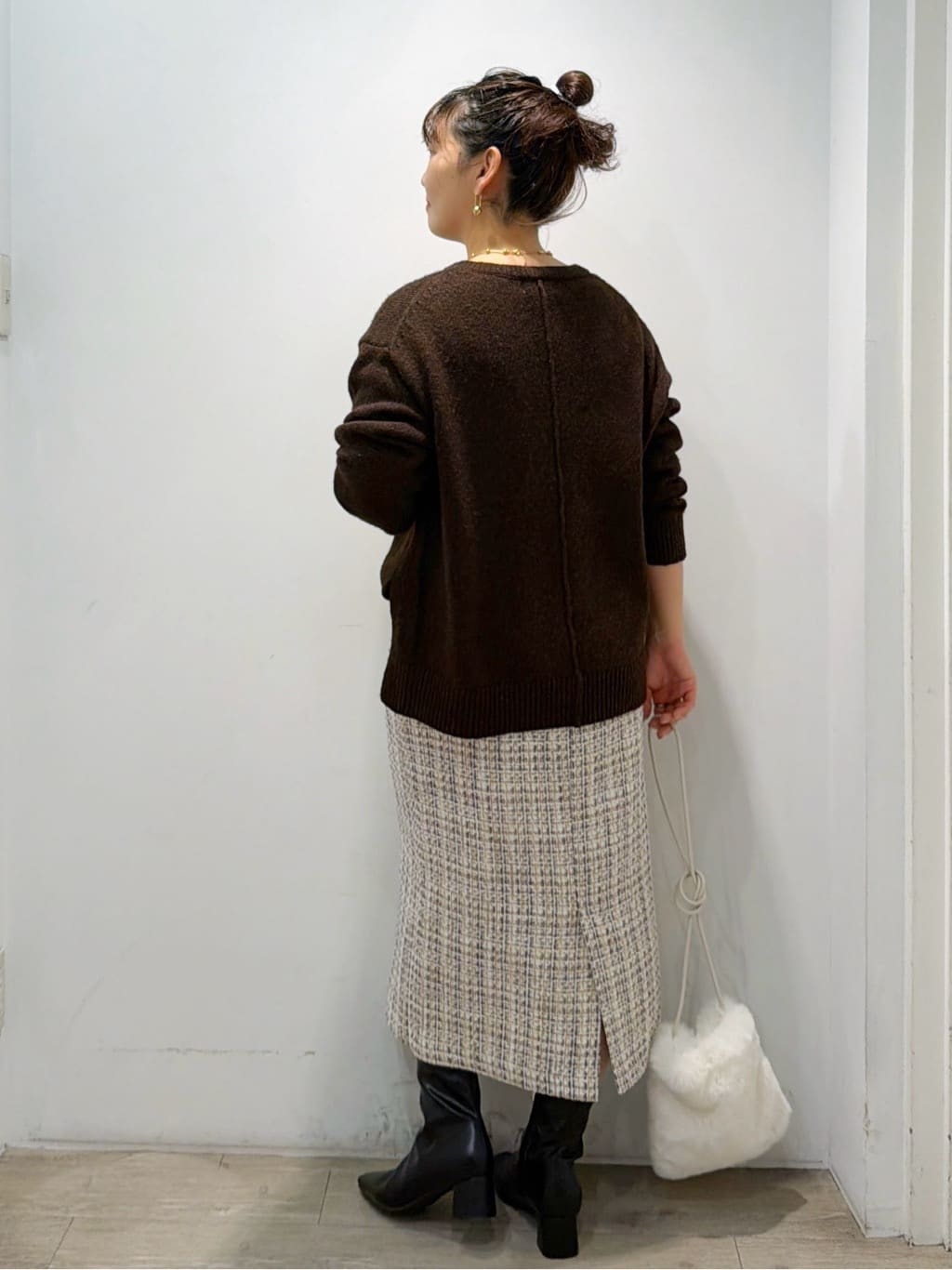 sumicaさんの「OPAQUE.CLIP｜【11色展開】フェイクファースクエアミニポシェット」を使ったコーディネート