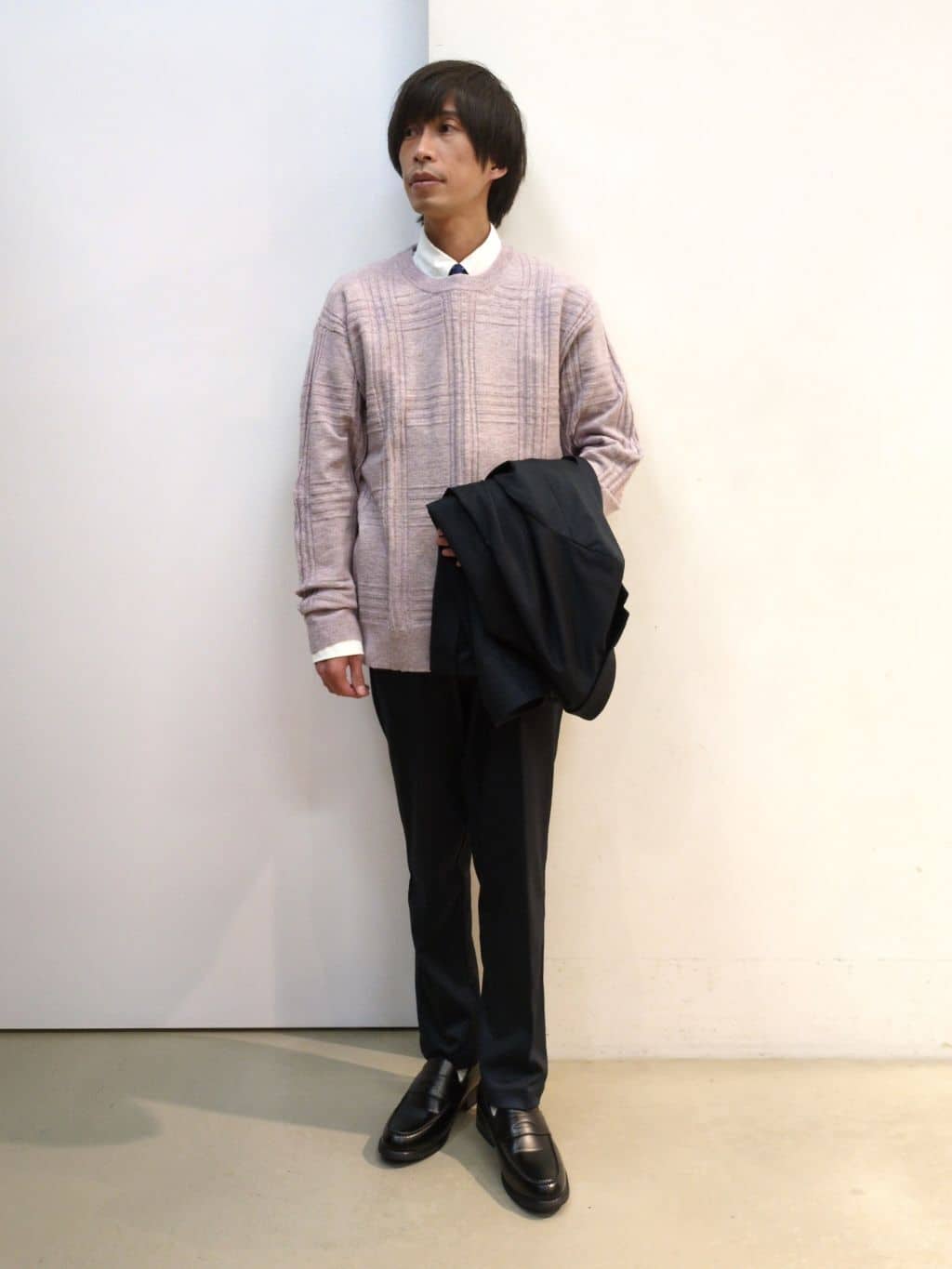 takeさんの「THE SHOP TK｜【動きやすい、快適ビジネスジャケット】TRジャージ ジャケット　セットアップ可/洗濯機OK/ストレッ」を使ったコーディネート