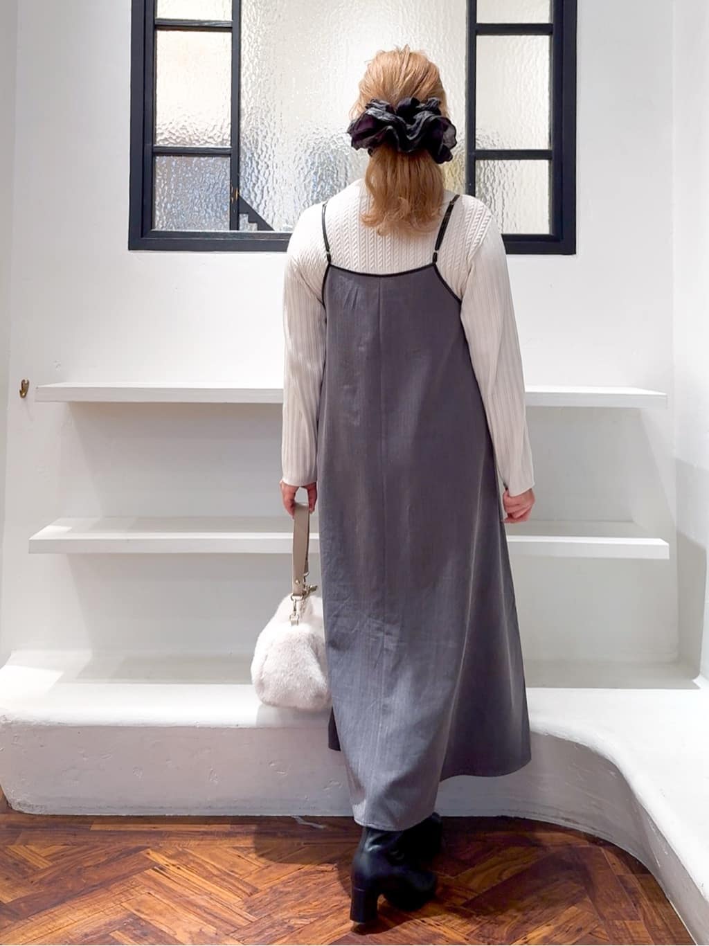 Harukaさんの「grove｜【毛玉軽減／洗える】ミニケーブルニット」を使ったコーディネート