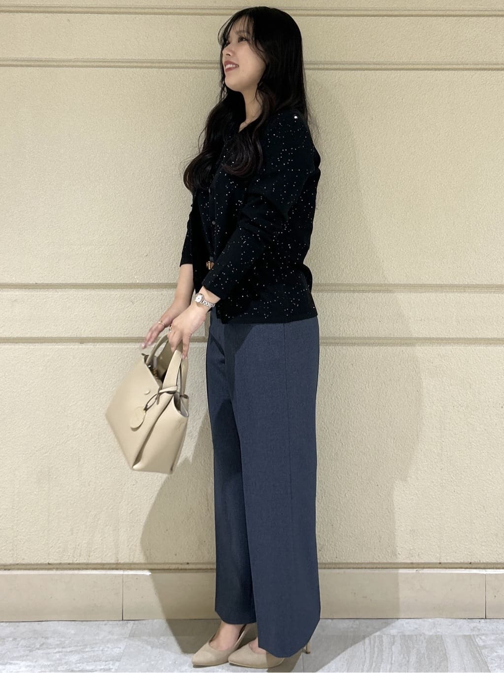 Momokaさんの「COUP DE CHANCE｜【手洗い可】ストレートワイドパンツ」を使ったコーディネート