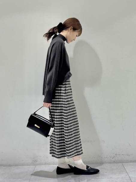 kyokaさんの「UNTITLED｜【8色展開/洗える】ウールカシミヤ ハイネックニット」を使ったコーディネート