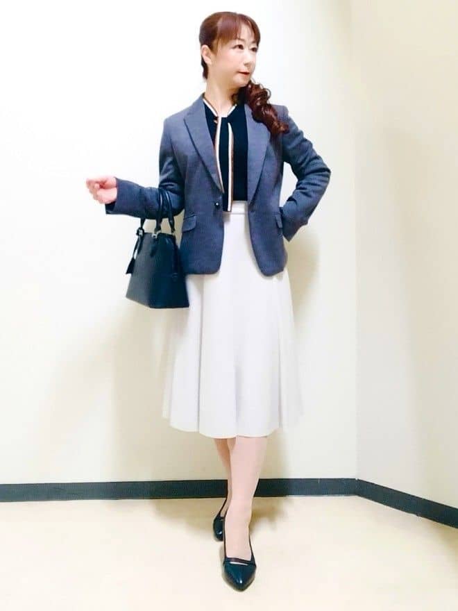 花さんの「Reflect｜【SS-4Lサイズ】匠ジャケット／ベーシックテーラード／WEB先行カラーあり」を使ったコーディネート