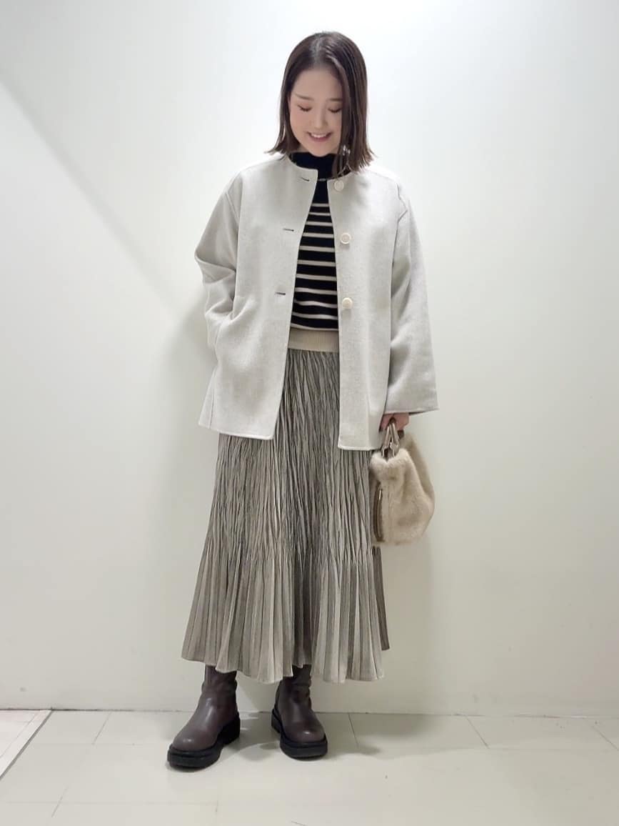 YUIさんの「UNTITLED｜【ミディ丈/軽やか】セミラグランリバー コート」を使ったコーディネート