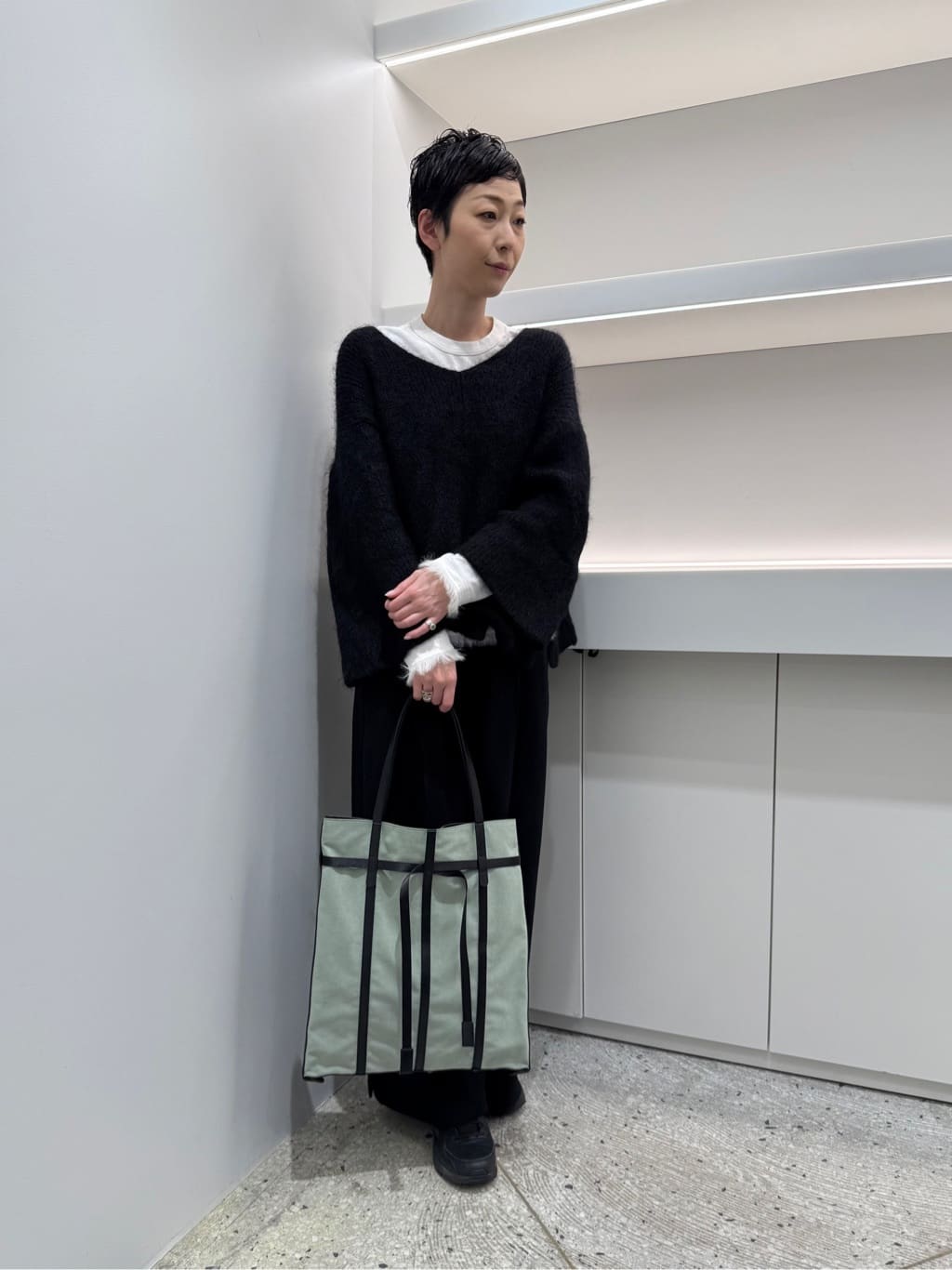 Kさんの「HIROKO HAYASHI｜PANIER CAMOSCIO（パニエ カモッショ）トートバッグ」を使ったコーディネート