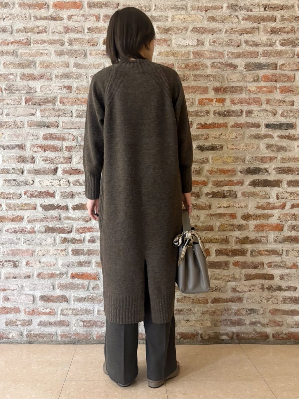 しばさんの「THE SHOP TK｜ジャージメルトンスタンドカラーコート」を使ったコーディネート