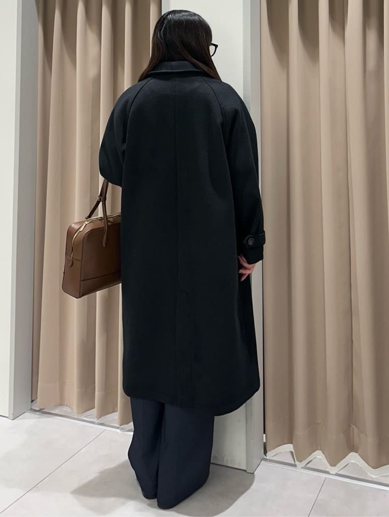 cottonさんの「THE SHOP TK｜ジャージメルトンスタンドカラーコート」を使ったコーディネート