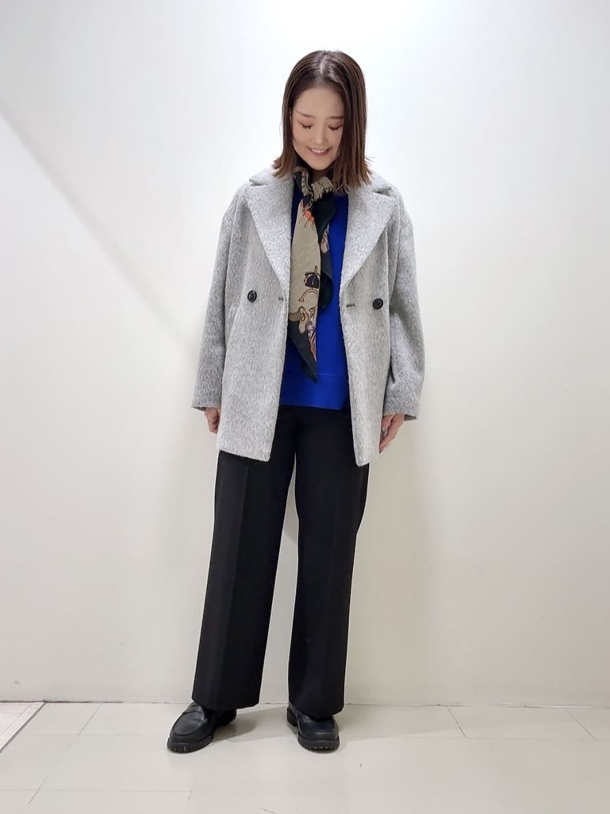 YUIさんの「UNTITLED｜【エレガントジャケット/アウター】イタリアンシャギーPコート」を使ったコーディネート