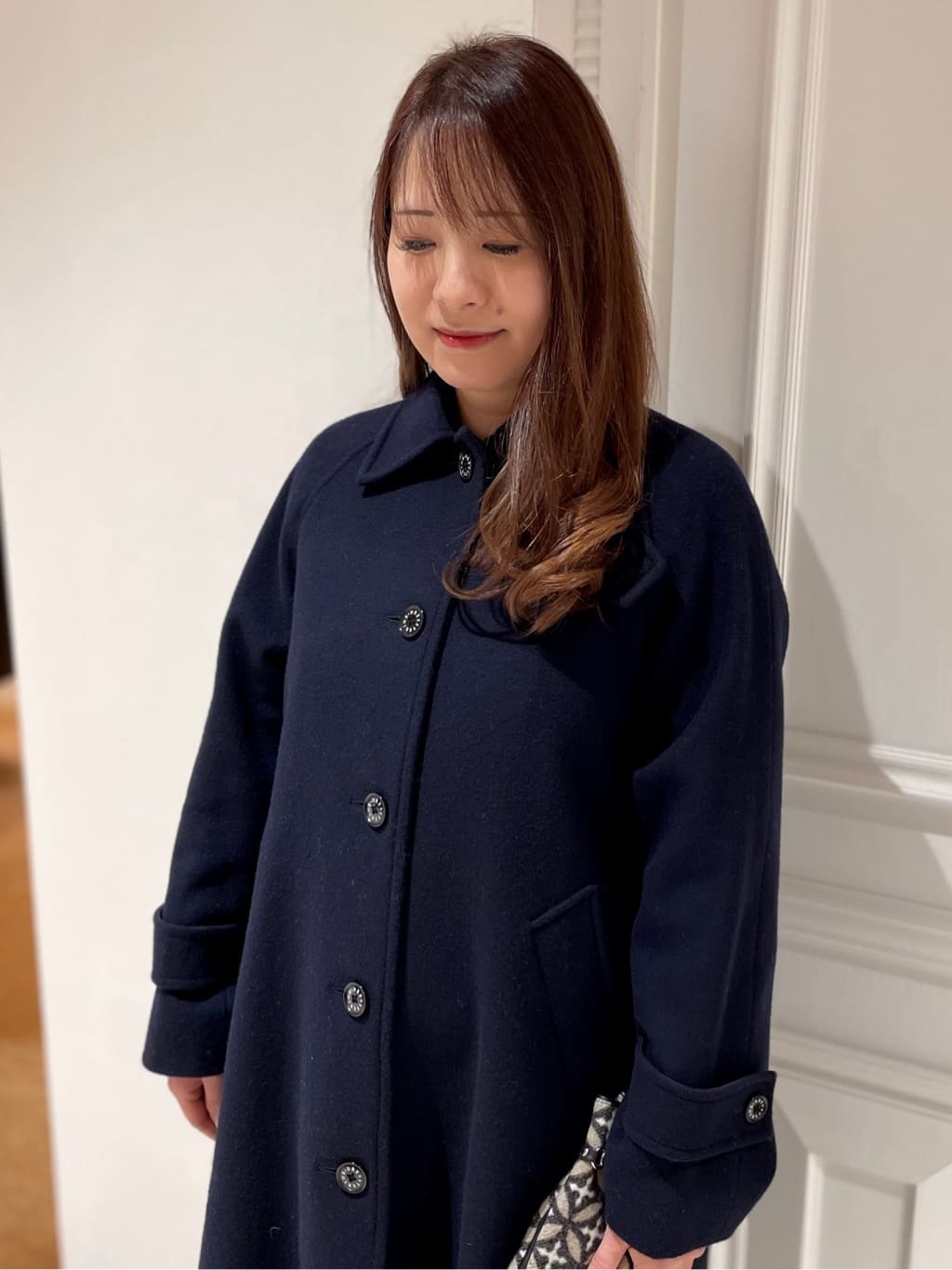 minowaさんの「DRESSTERIOR｜Super110sウールステンカラーコート」を使ったコーディネート