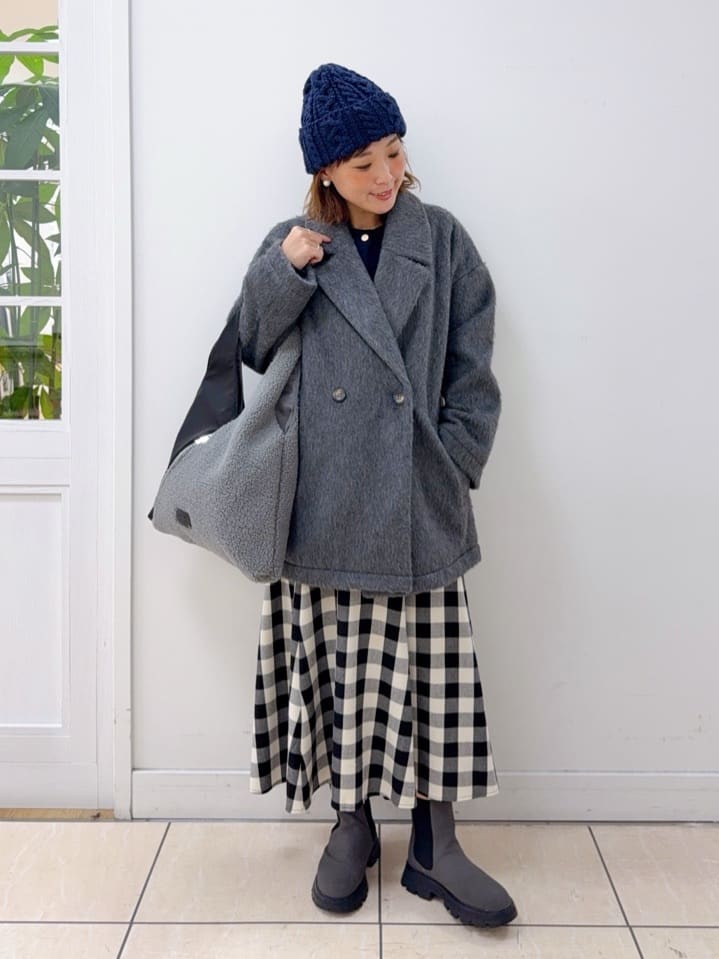 Osawaさんの「Dessin｜シャギーコート」を使ったコーディネート