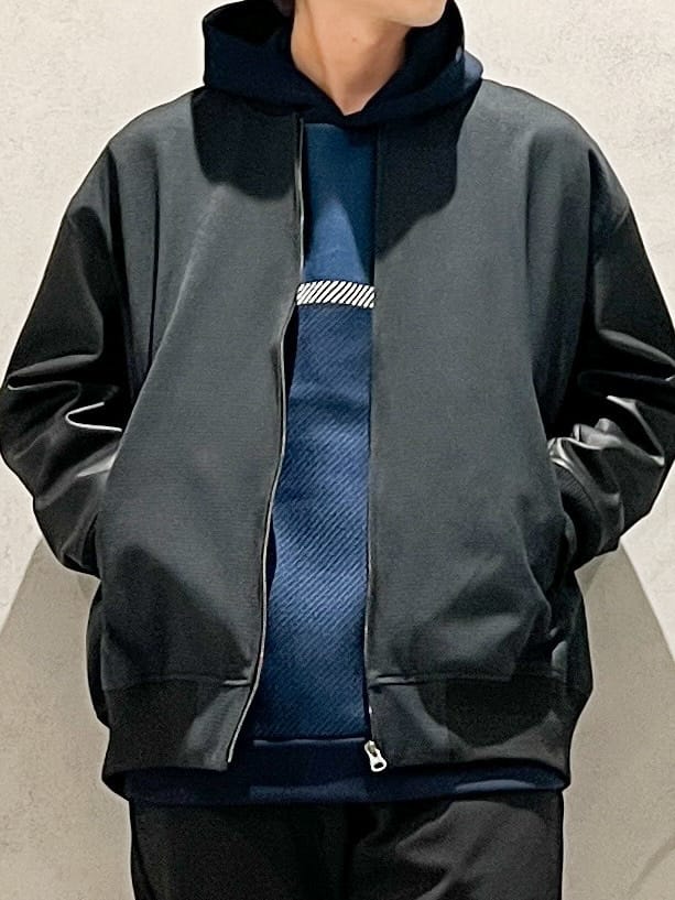 SHI-MAさんの「THE SHOP TK｜【1ランク上の大人カジュアルに】異素材コンビ リブブルゾン」を使ったコーディネート