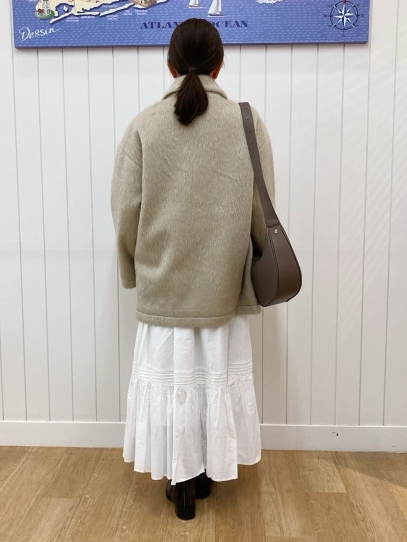 yoshiさんの「Dessin｜シャギーコート」を使ったコーディネート