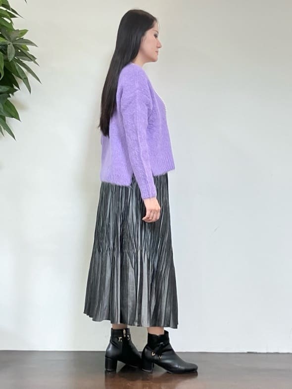 カレンさんの「UNTITLED｜【ゆったり】アルパカ混シャギーニット」を使ったコーディネート