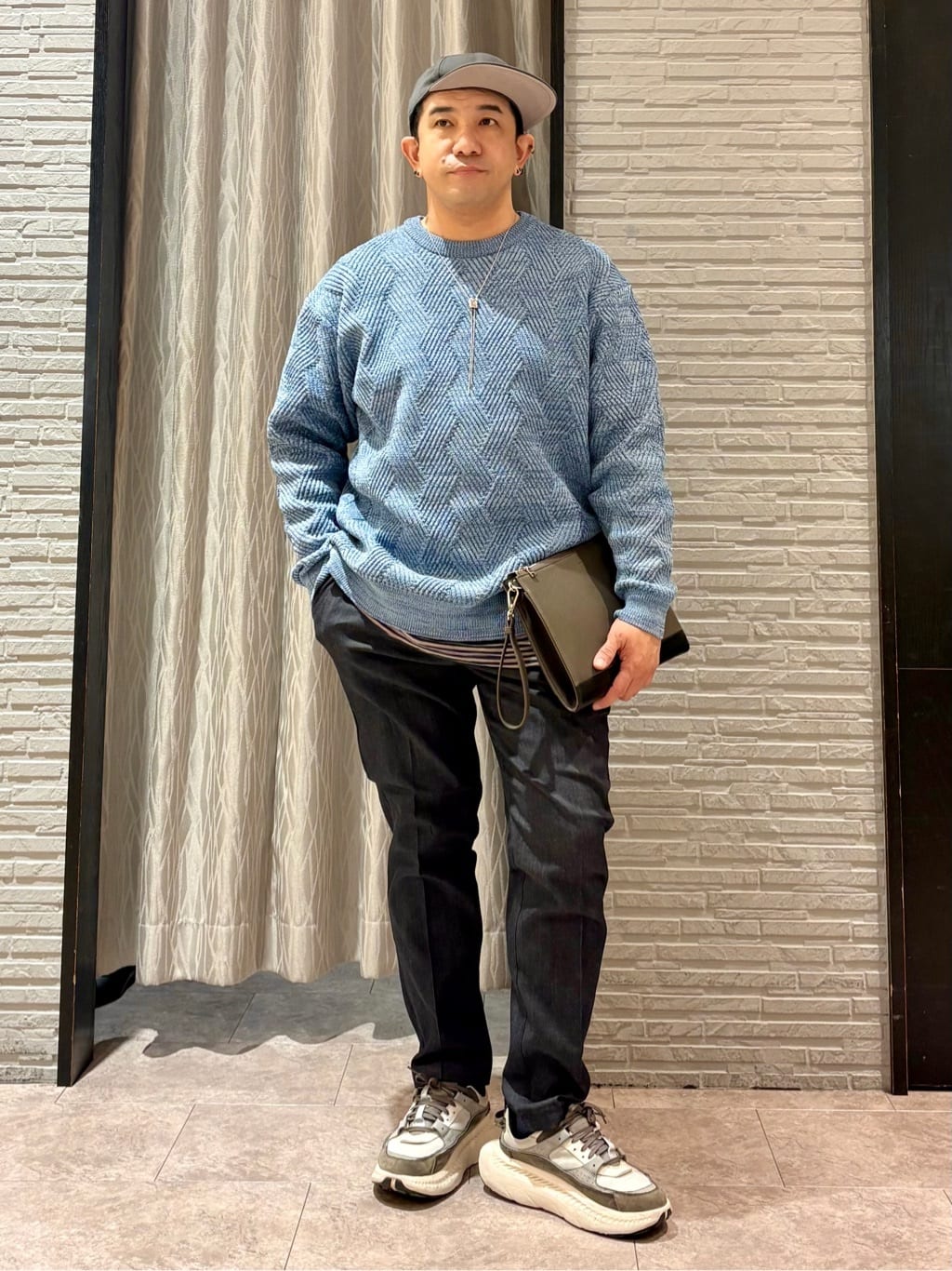 Pーyamaさんの「THE SHOP TK｜【頑張りすぎないオシャレ】ミックスヤーンニット　洗濯機OK／軽量」を使ったコーディネート