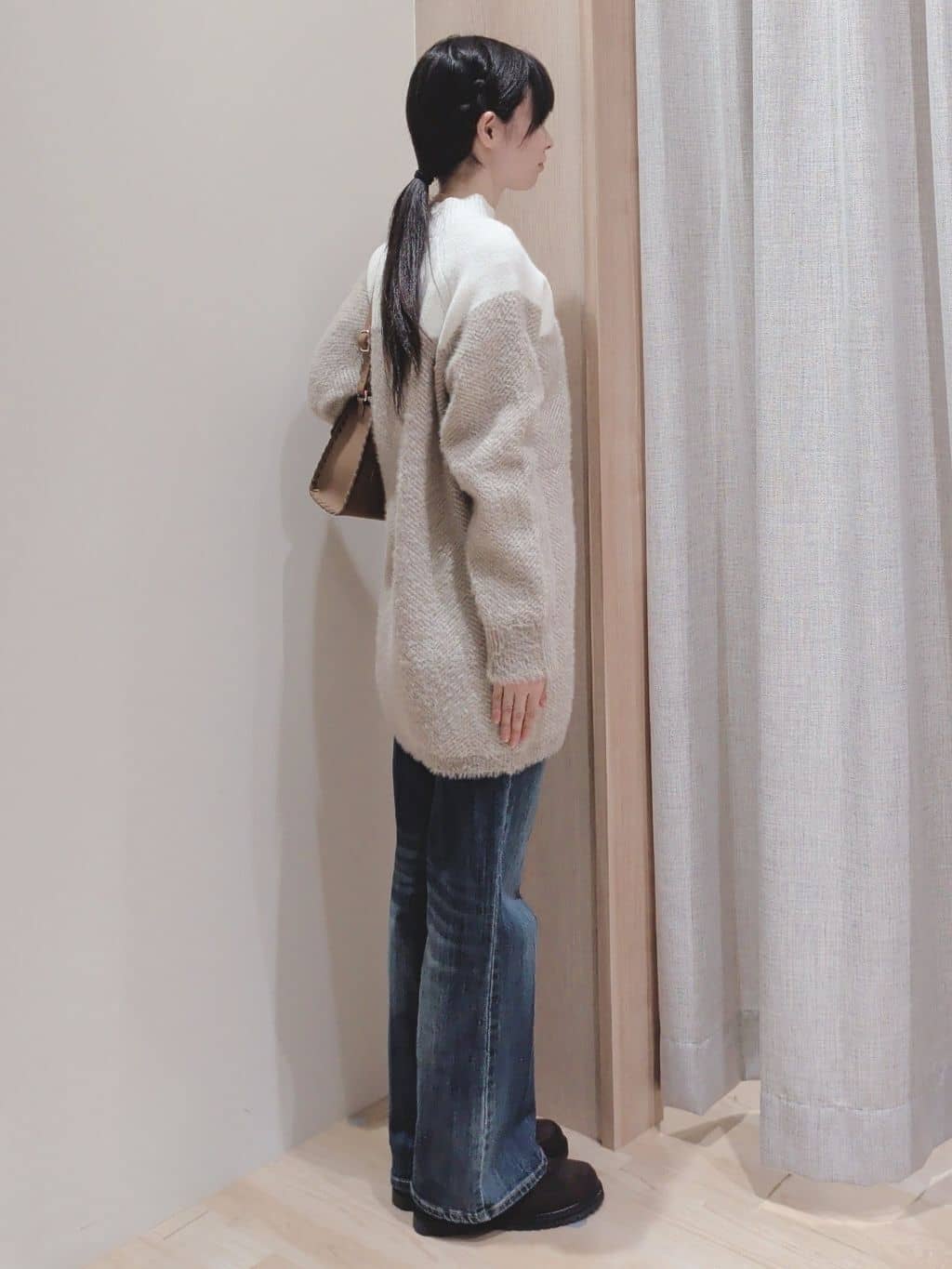 Yuiさんの「grove｜ヘリンボーンジャカードチュニック」を使ったコーディネート