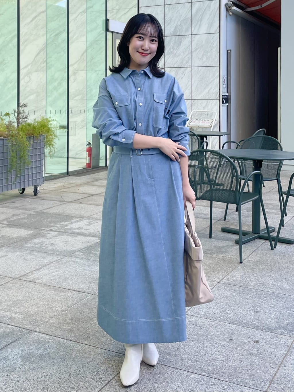 yukariさんの「Reflect｜【羽織にも◎】ダンガリーシャツ」を使ったコーディネート