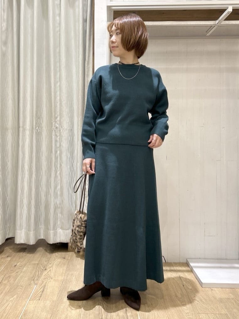 ga_riさんの「THE SHOP TK｜【前後2WAY】ニットセットアップ」を使ったコーディネート