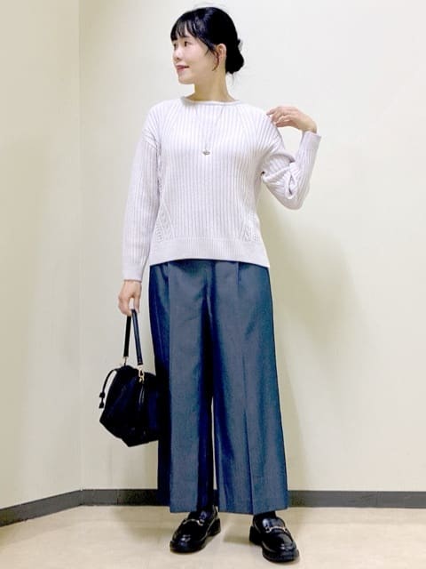  beni_gingerさんの「Reflect｜【ゆったり着られる◎】ワイドリブニットプルオーバー」を使ったコーディネート