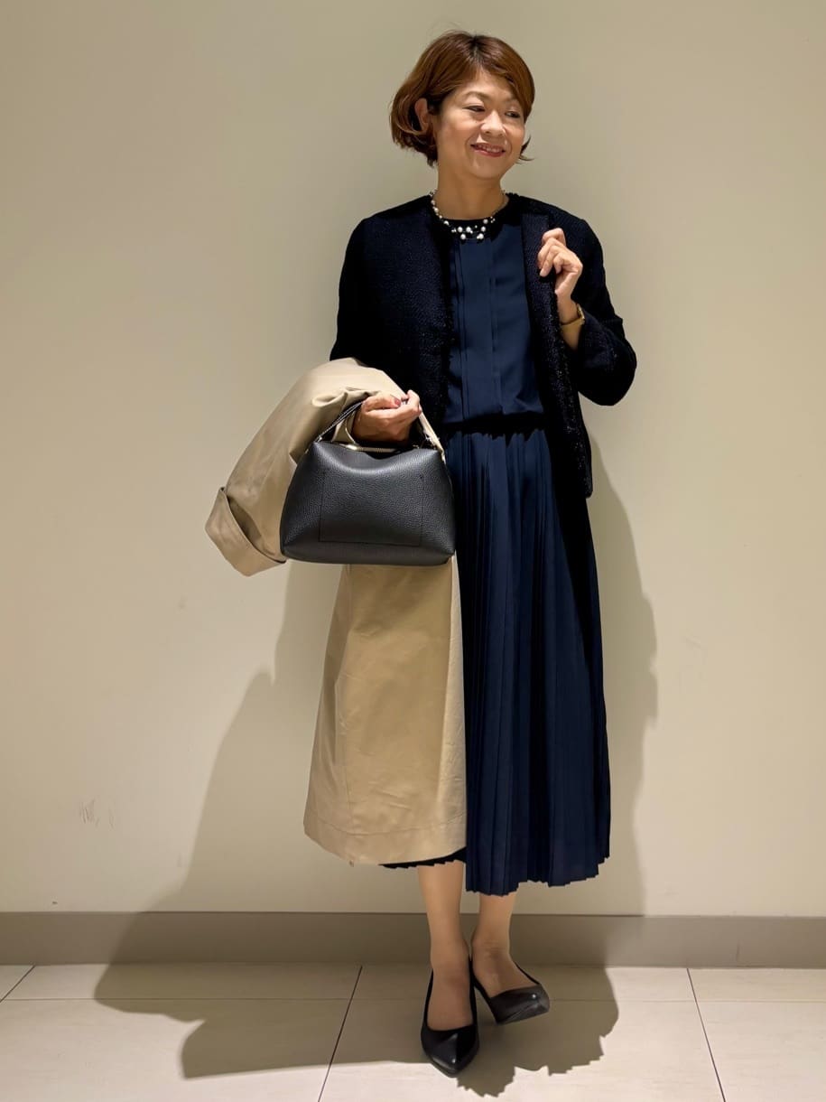 Haruさんの「Dessin｜シャンブレースプリングコート」を使ったコーディネート