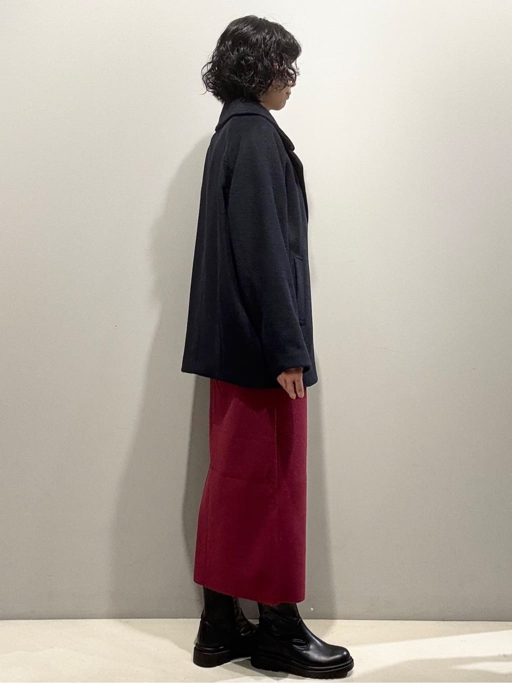 naoさんの「OPAQUE.CLIP｜カシミヤブレンドウールミドルピーコート」を使ったコーディネート