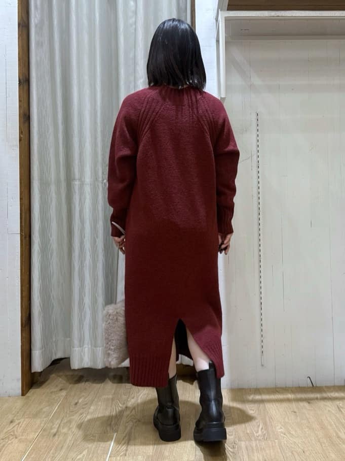 chさんの「THE SHOP TK｜ウール混杢調ハイネックワンピース」を使ったコーディネート