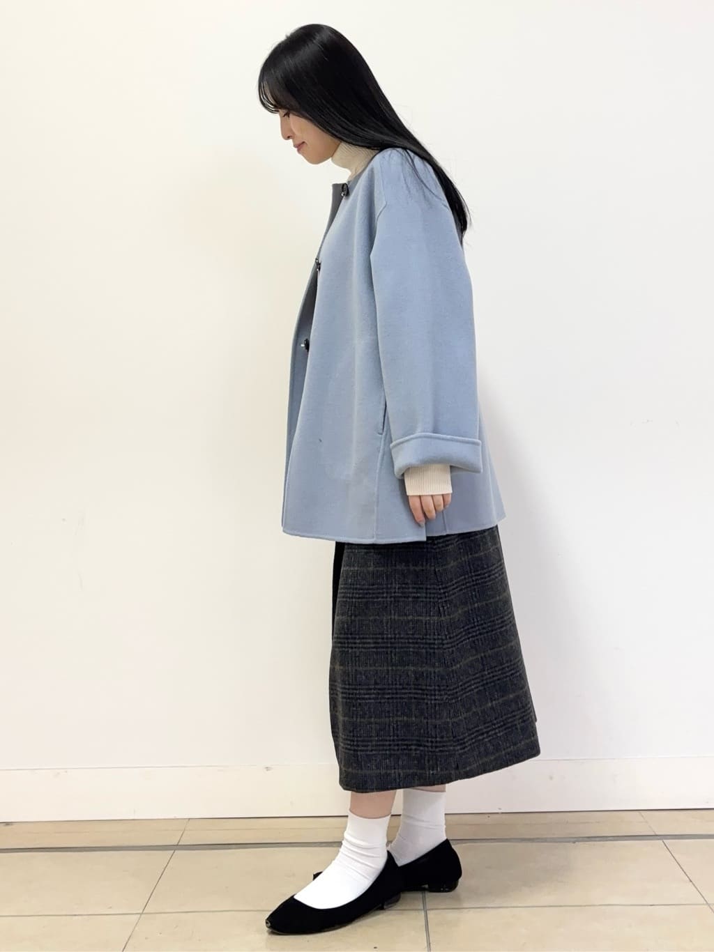 あやかさんの「UNTITLED｜【ミディ丈/軽やか】セミラグランリバー コート」を使ったコーディネート