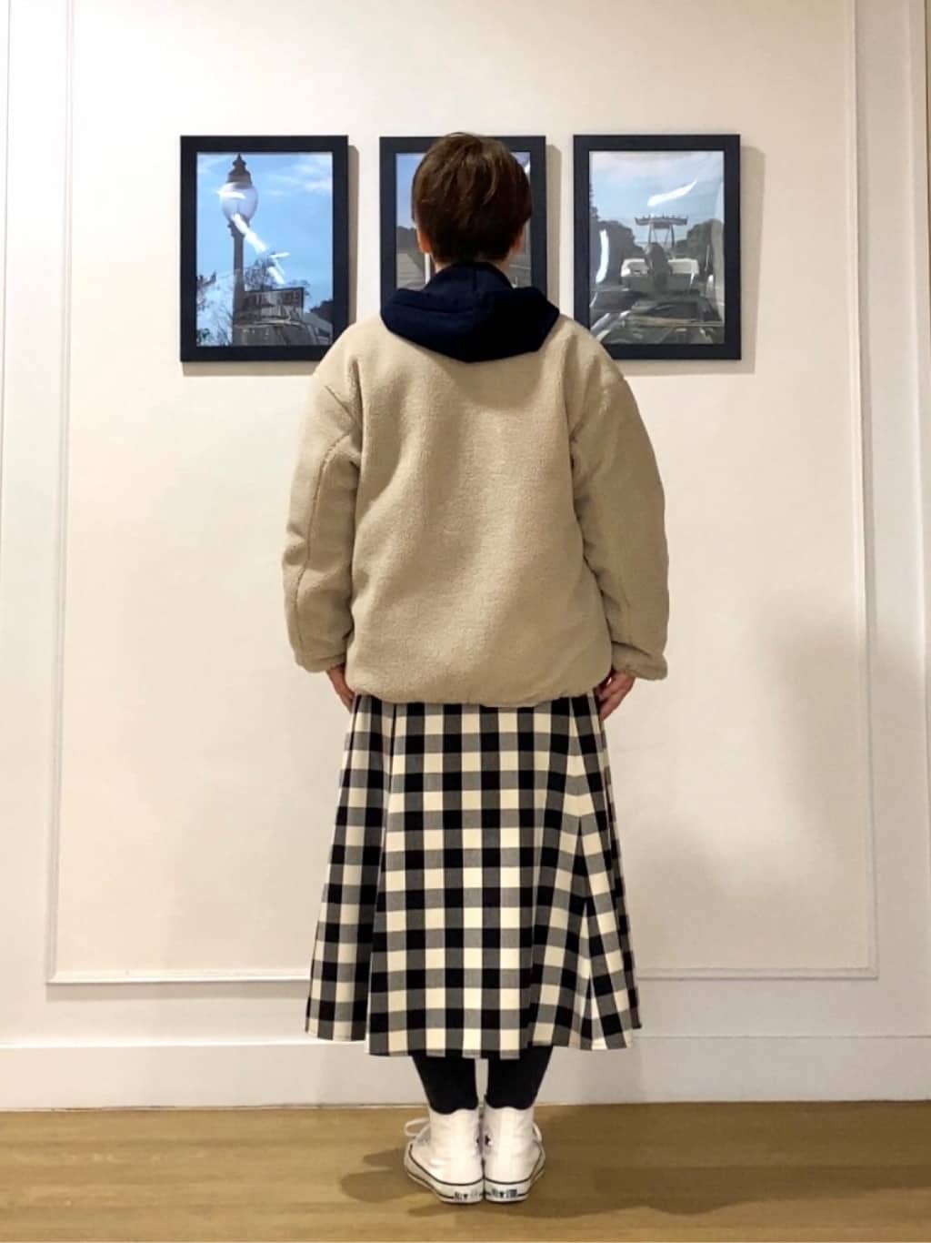 Hiroさんの「Dessin｜【2WAY】リバーシブルタフタボアアウター」を使ったコーディネート