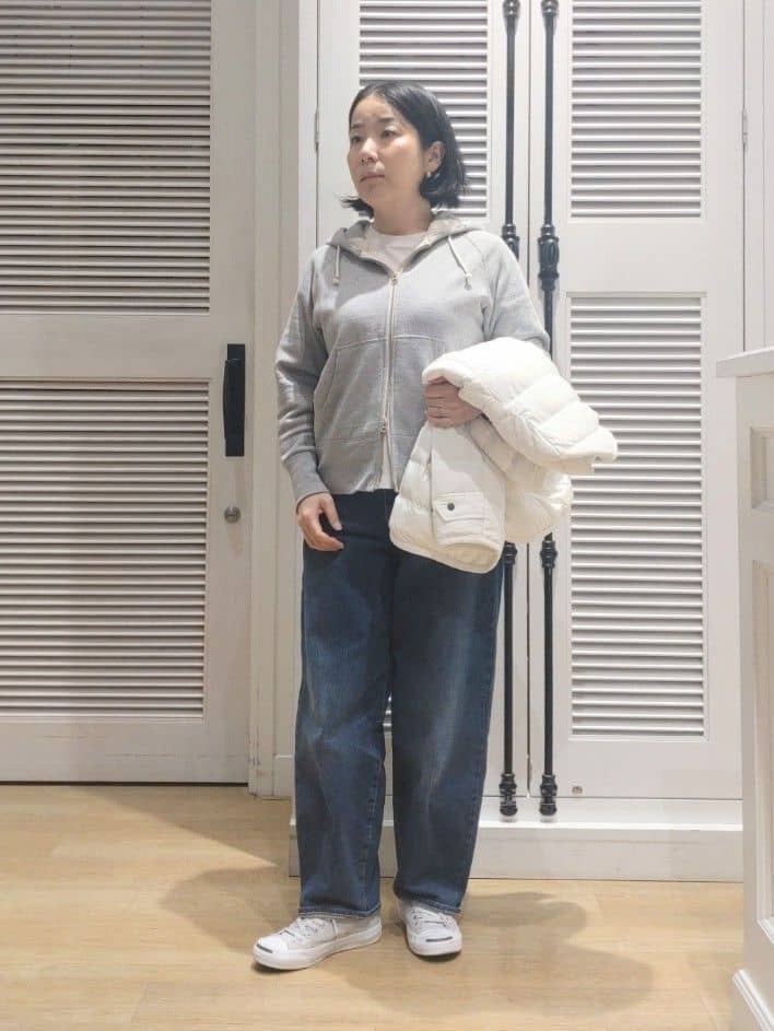 kaiさんの「Dessin｜【撥水・2WAY】ミュラーダウンコートミドル丈」を使ったコーディネート