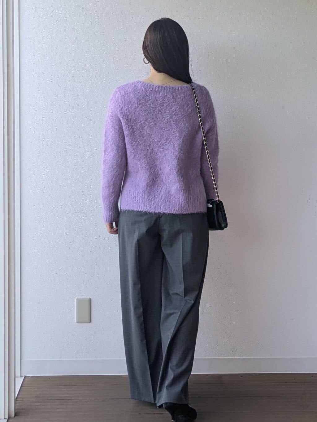 なみきさんの「UNTITLED｜【ゆったり】アルパカ混シャギーニット」を使ったコーディネート