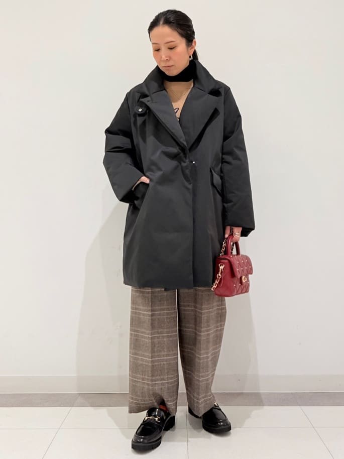 MIYAKAWAさんの「DRESSTERIOR｜キルテッドショルダーバッグ」を使ったコーディネート