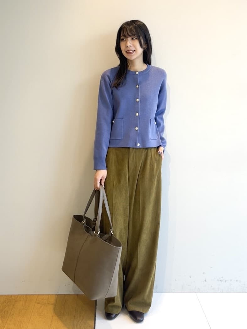 cotaniさんの「grove｜コーデュロイワイドパンツ」を使ったコーディネート
