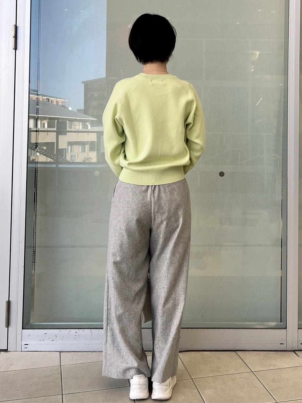 yo-koさんの「OPAQUE.CLIP｜スウェットライクニット【洗濯機OK】」を使ったコーディネート