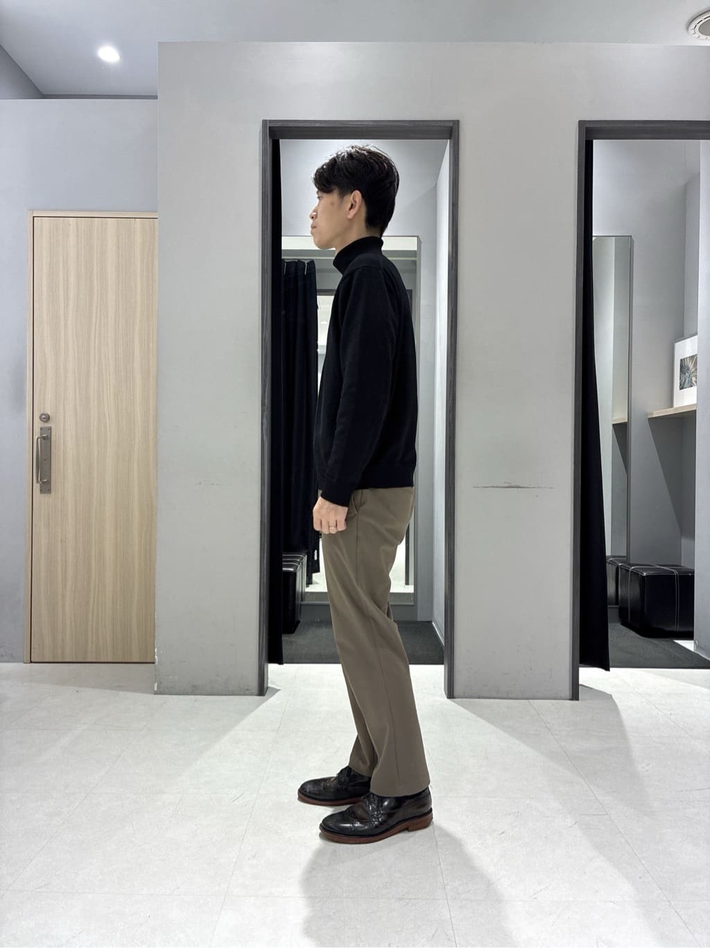 わいずみさんの「TAKEO KIKUCHI｜カラーコンビ ダウンブルゾン」を使ったコーディネート