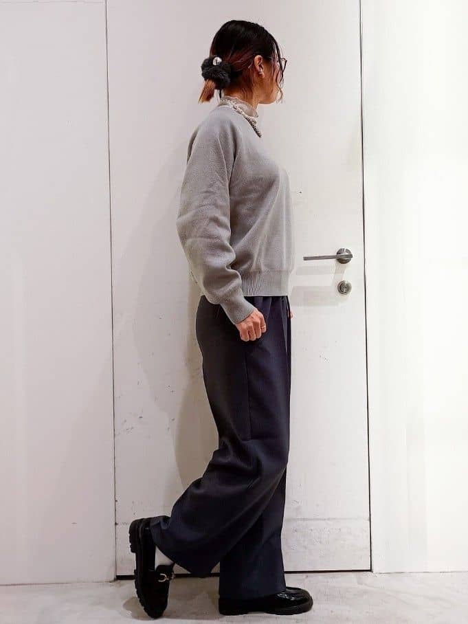 shinkoさんの「OPAQUE.CLIP｜スウェットライクニット【洗濯機OK】」を使ったコーディネート