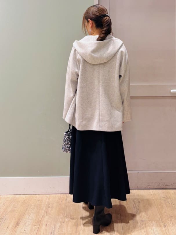 Komi☆さんの「grove｜フーデットミドルコート」を使ったコーディネート