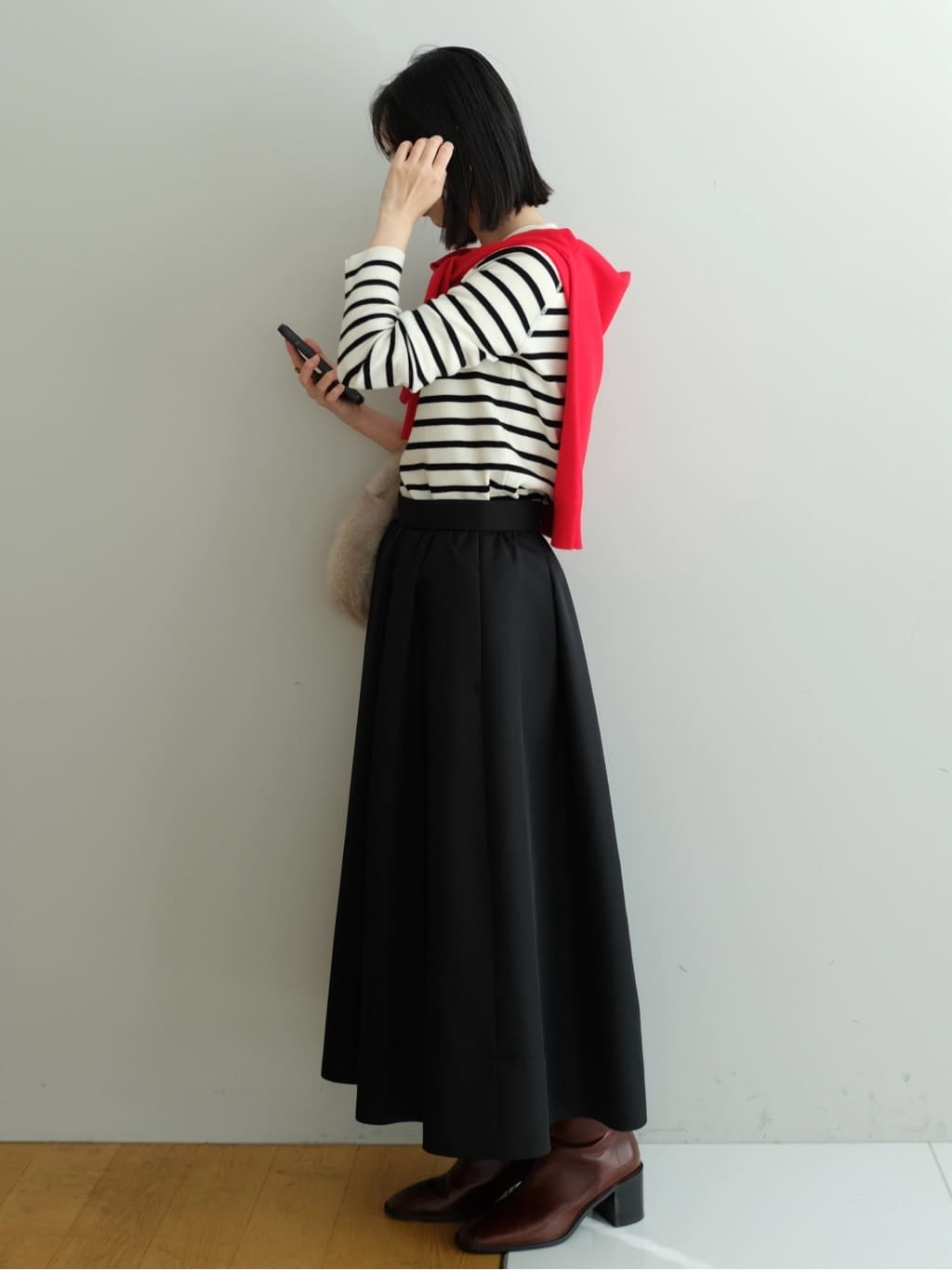 Kishimotoさんの「DRESSTERIOR｜◆ショートブーツ」を使ったコーディネート
