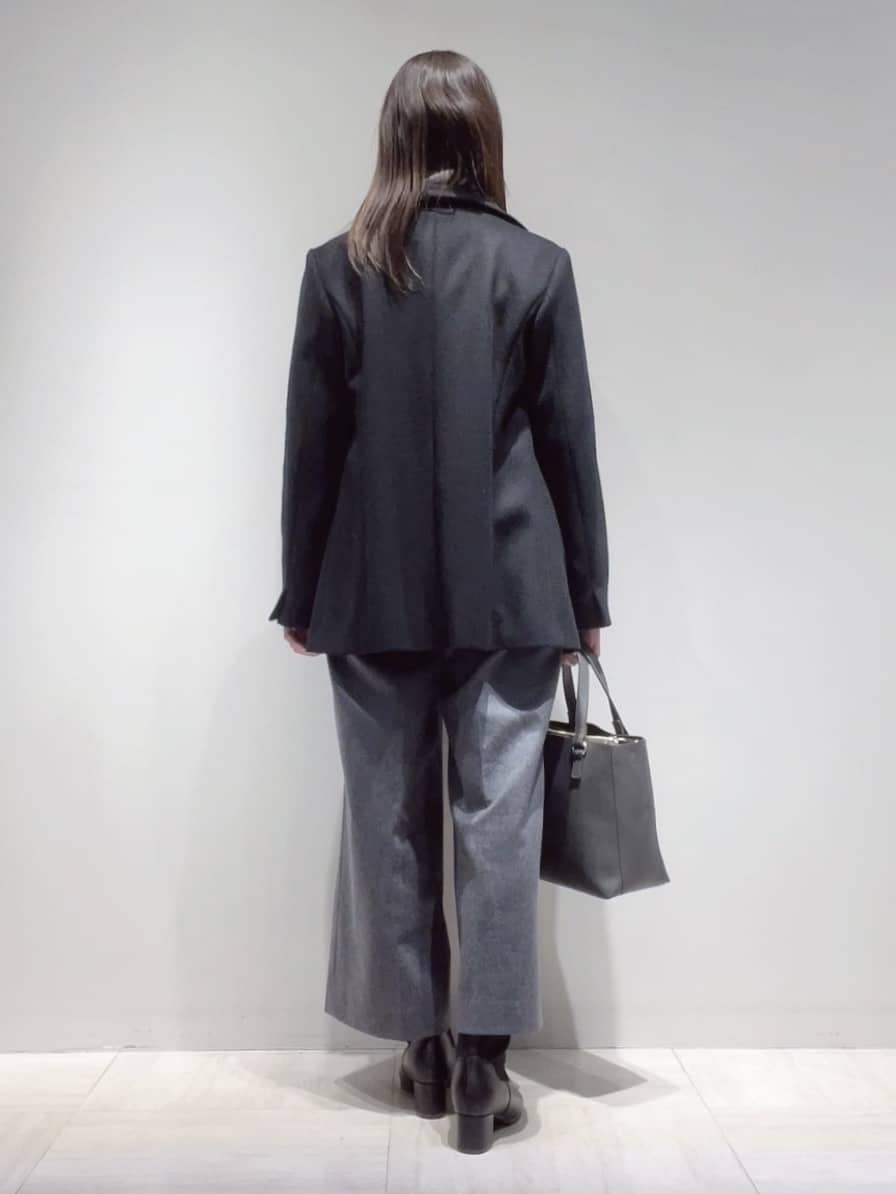 yukaさんの「Reflect｜【SS-4Lサイズ／衿が顔に当たらない◎】スタンドネックミドルコート」を使ったコーディネート
