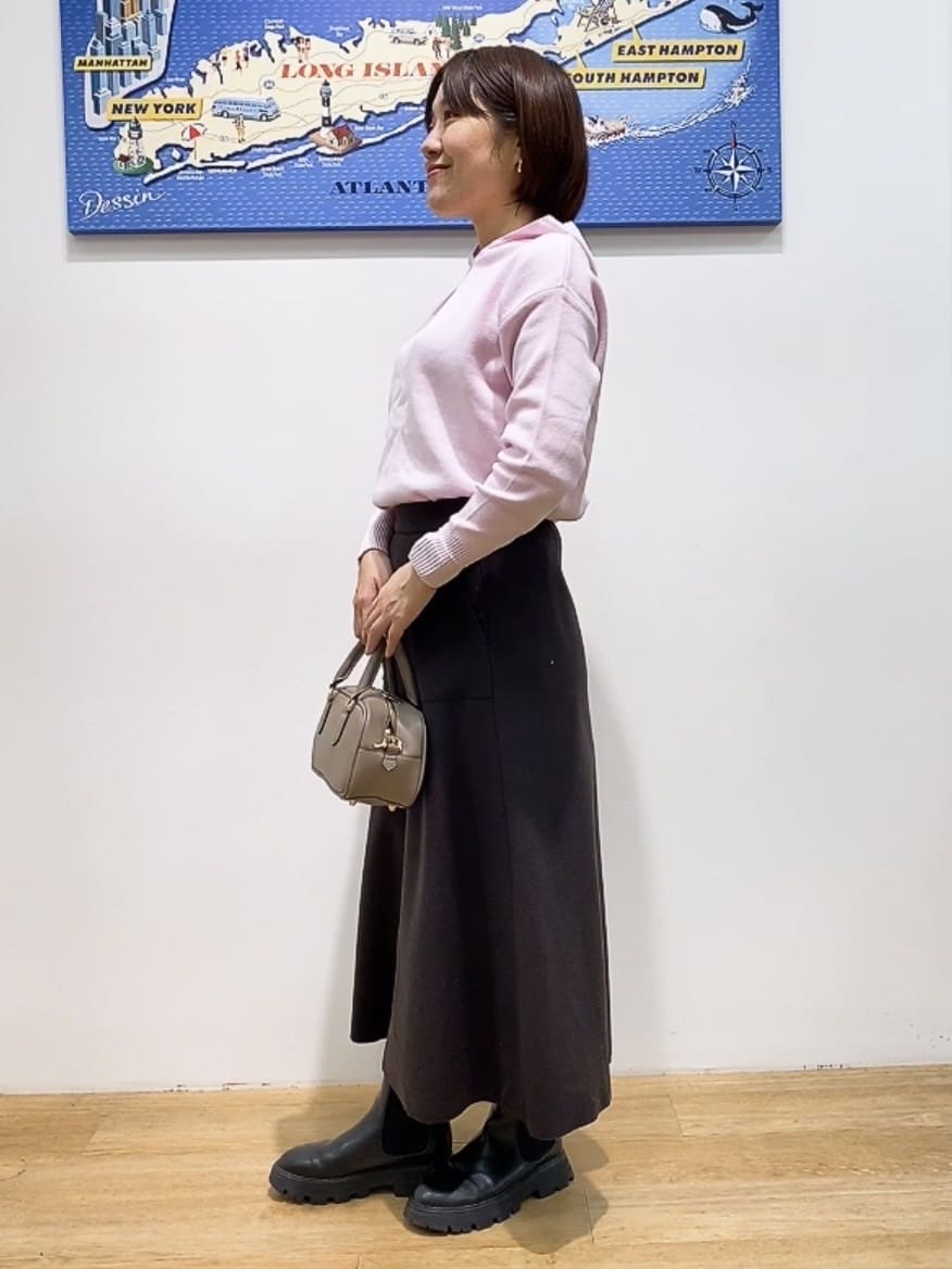 Hamaさんの「Dessin｜【洗える／体型カバー】ちょうどいいニットパーカ」を使ったコーディネート