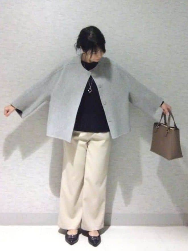 sakoさんの「Reflect｜【パンツ合わせにぴったり◎】ゆったりオフボディニット」を使ったコーディネート