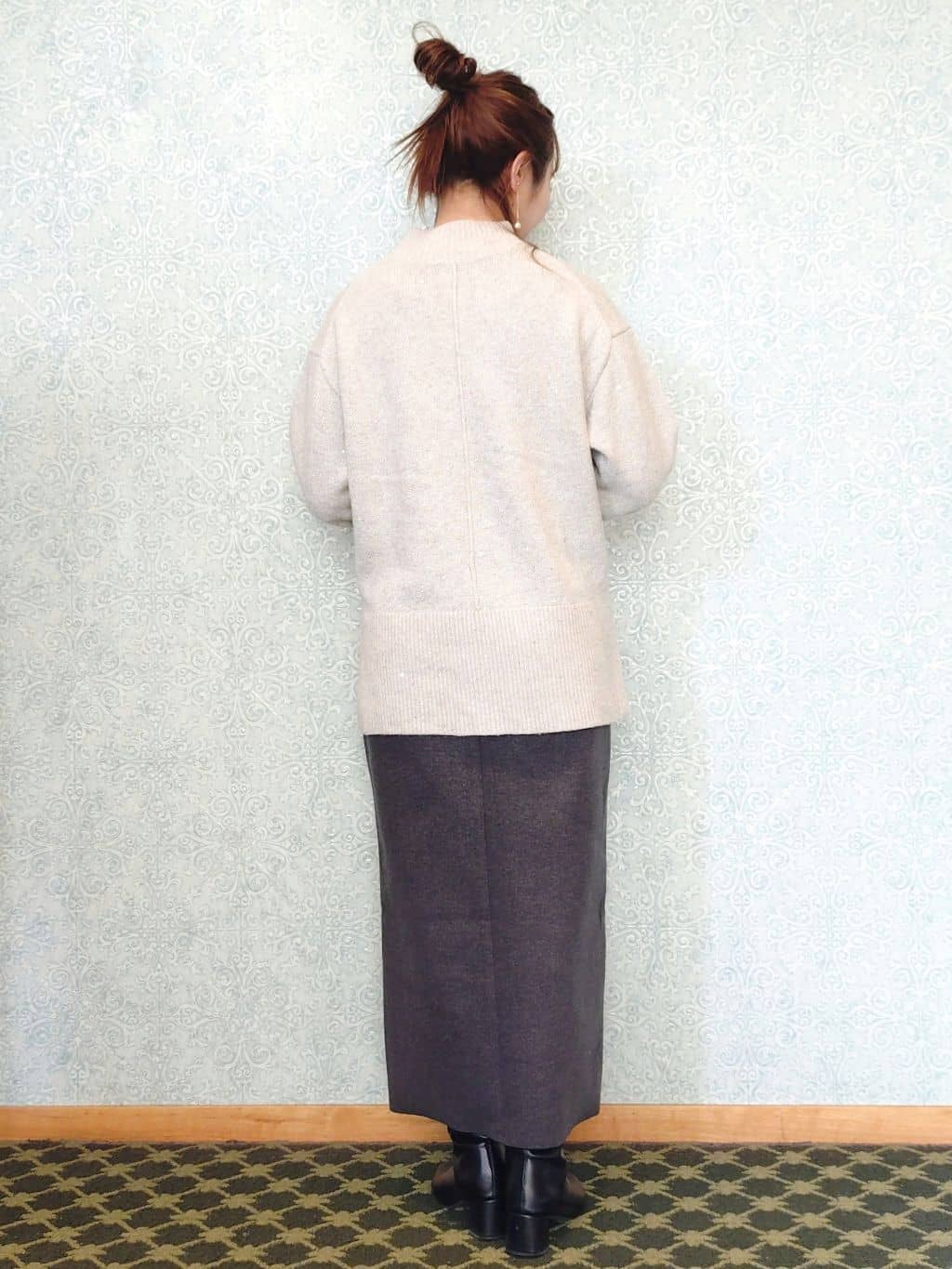 かどさんの「index｜ウールライクタイトスカート【洗濯機洗い可】《8col》」を使ったコーディネート