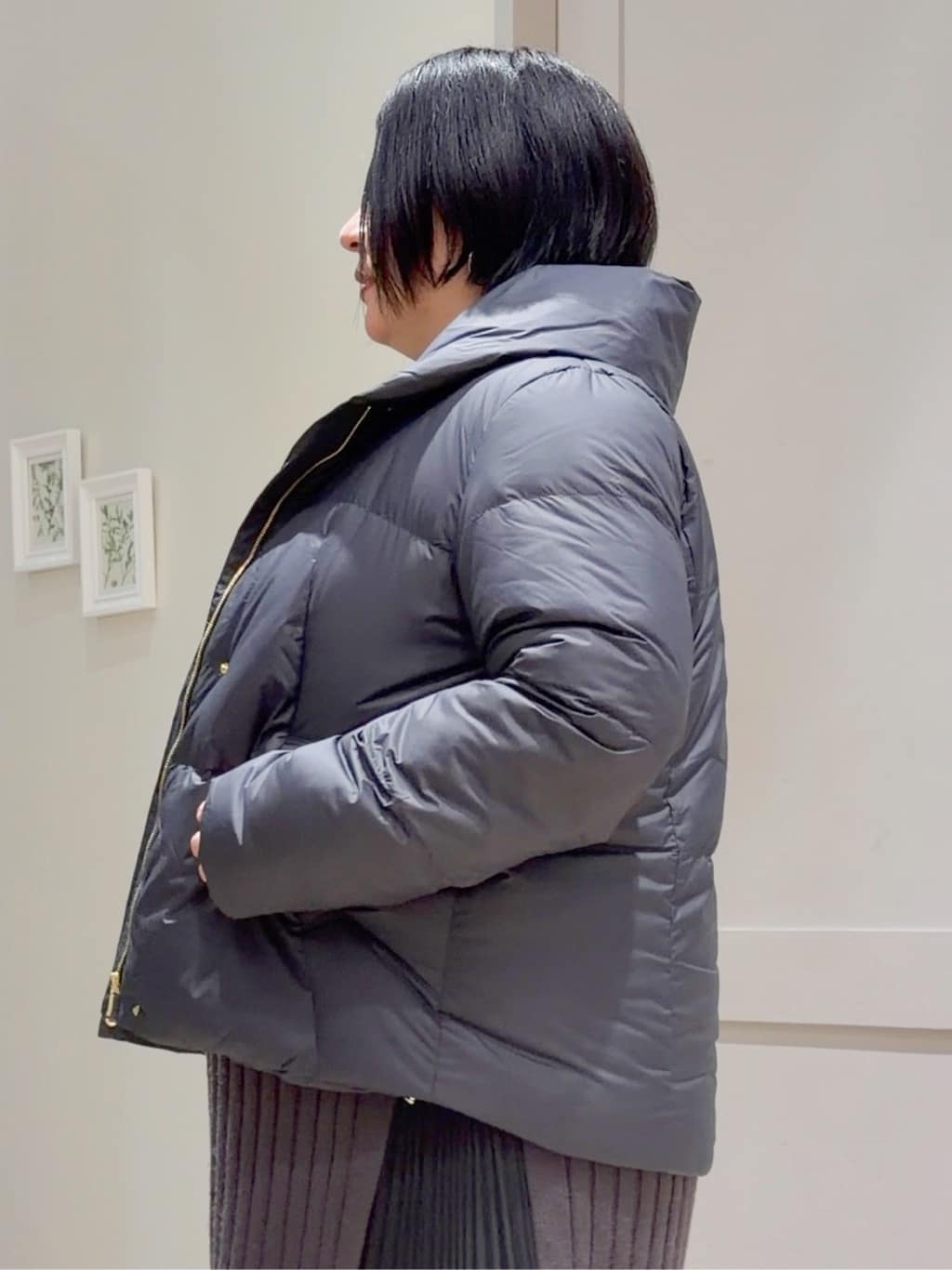 sasaさんの「grove｜【名品アウター／800FP・多機能】つつまれダウンショート」を使ったコーディネート