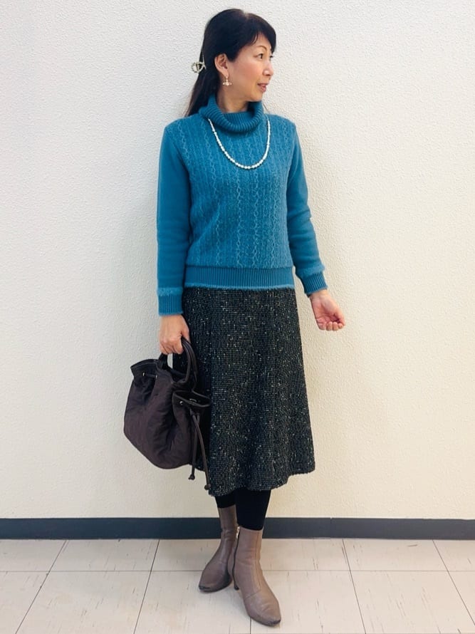 ⭐︎Eimi⭐︎さんの「Reflect｜【SS-4Lサイズ／ウエスト調整可】フーデッドロングダウンコート」を使ったコーディネート